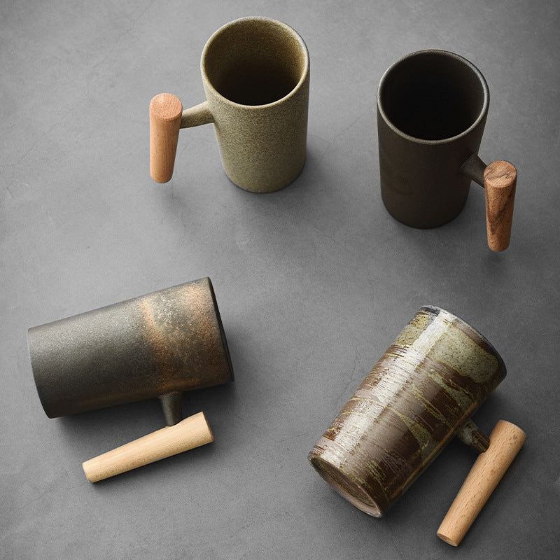 Japanese style stoneware mug