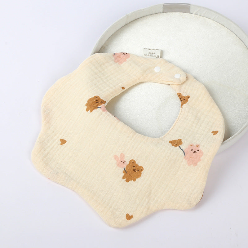 Soft Cotton Six-Layer Baby Bib