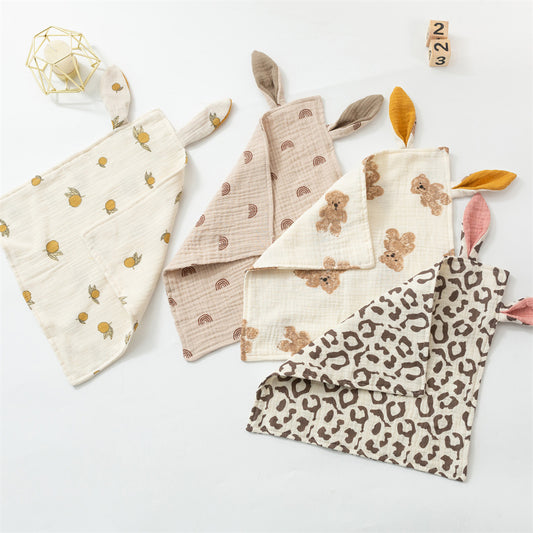 Baby rabbit ears comfort towel