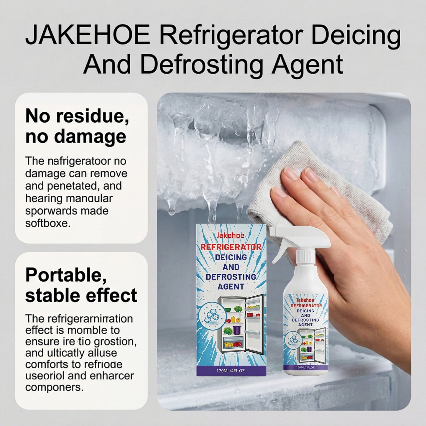 JAKEHOE Refrigerator Defrosting Spray