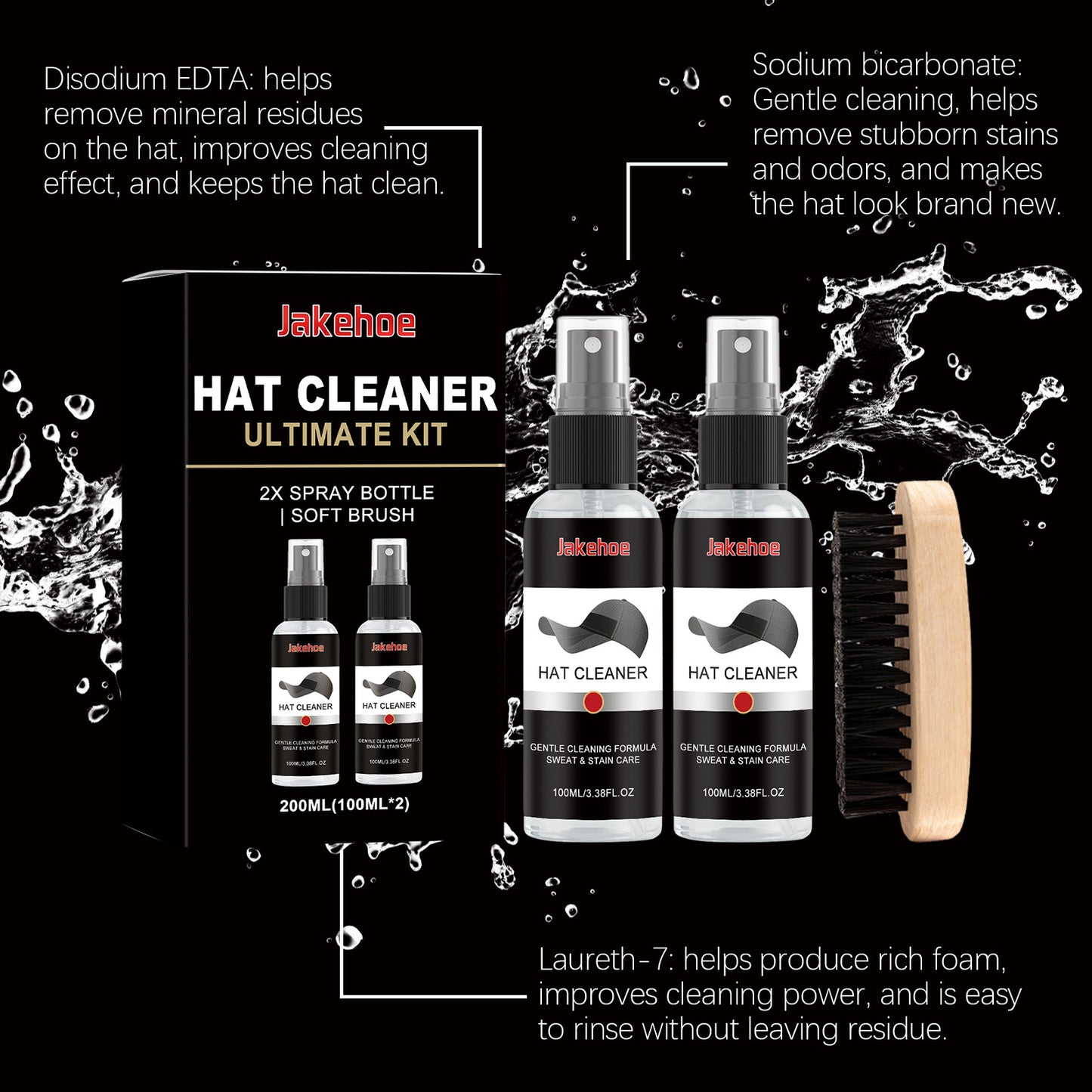 JAKEHOE Baseball Cap Cleaning Kit