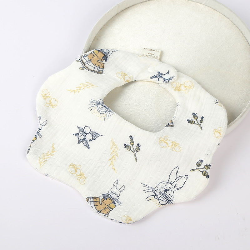 Soft Cotton Six-Layer Baby Bib