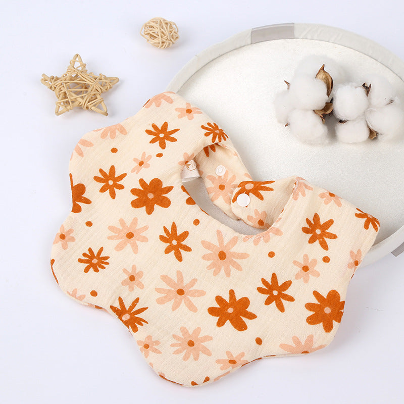 Soft Cotton Six-Layer Baby Bib