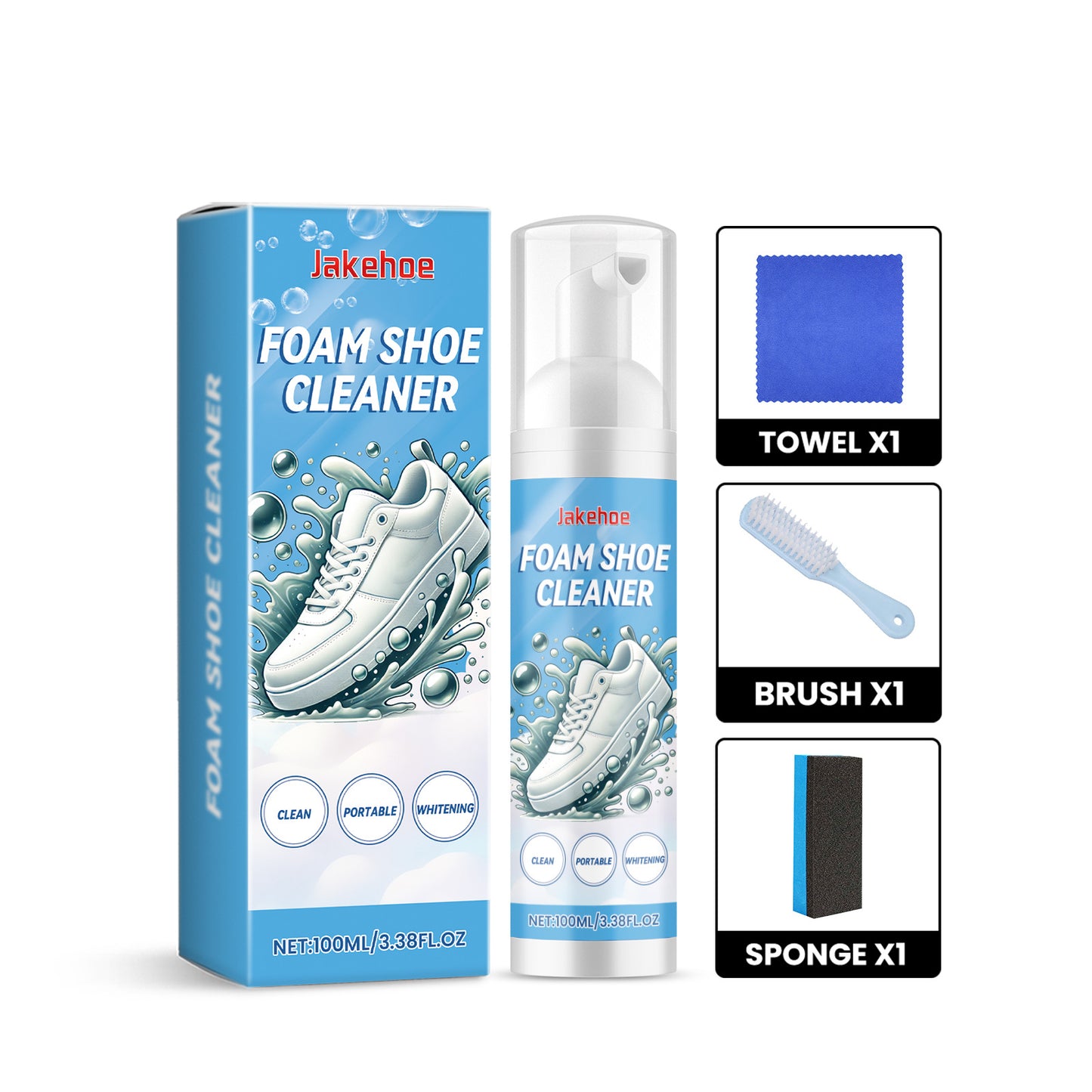 JAKEHOE White Shoe Foam Cleaner