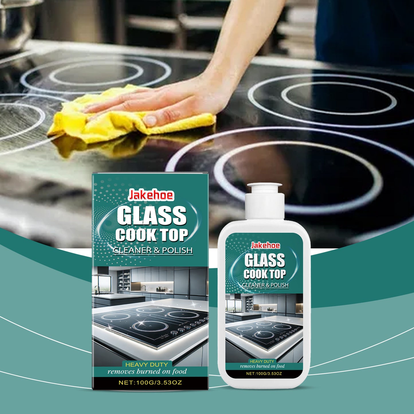 JAKEHOE Glass Stove Cleaner & Polisher