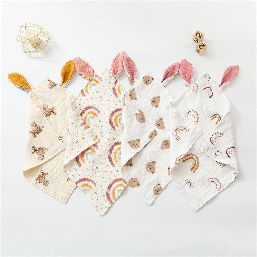 Baby rabbit ears comfort towel