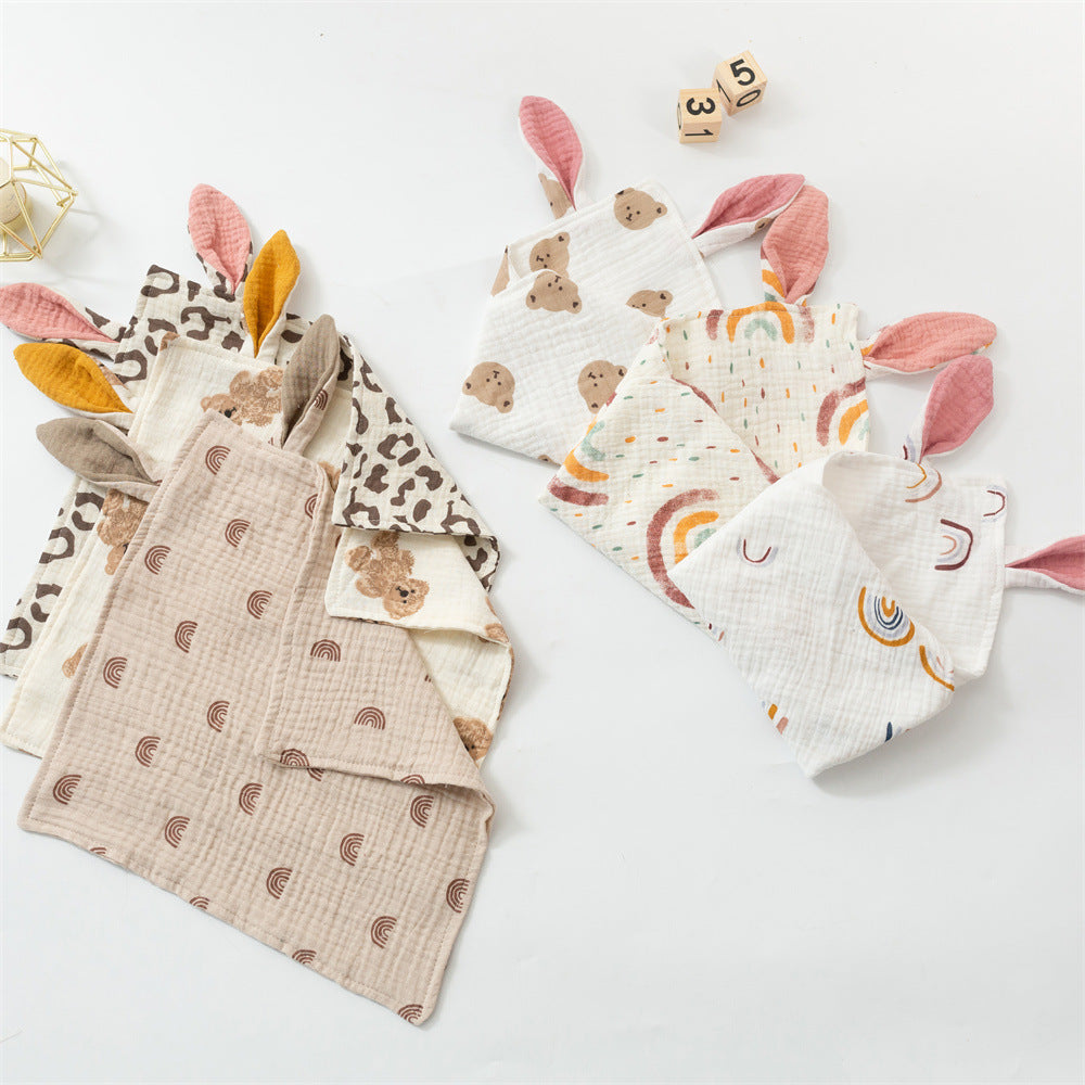 Baby rabbit ears comfort towel