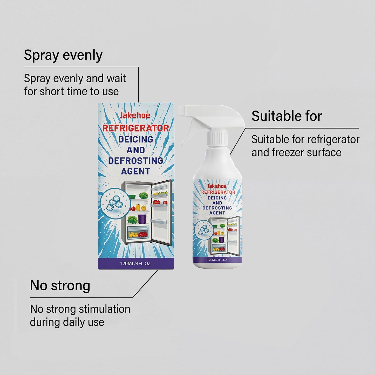 JAKEHOE Refrigerator Defrosting Spray