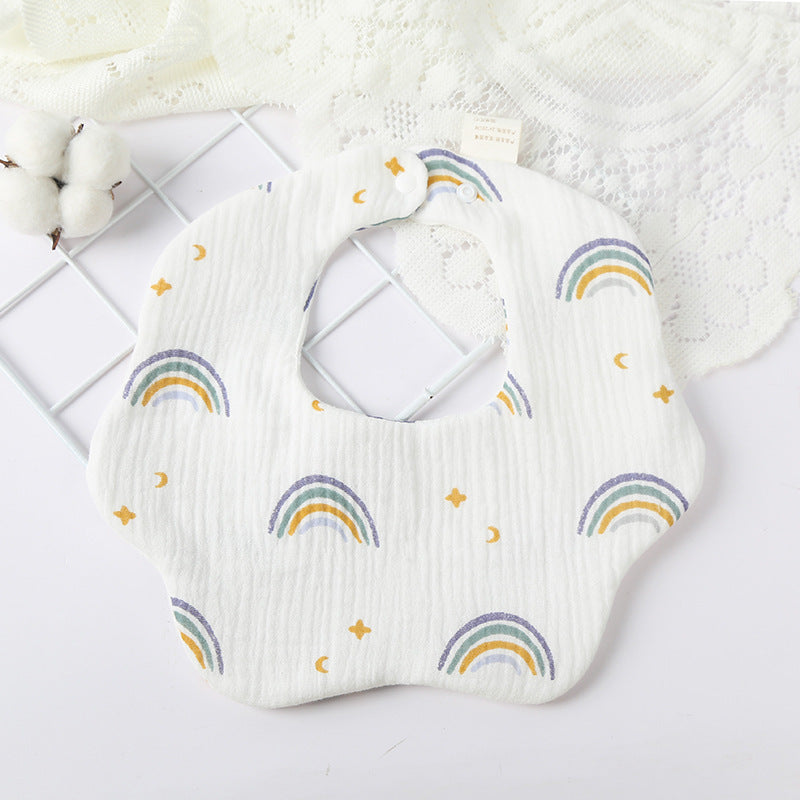 Soft Cotton Six-Layer Baby Bib