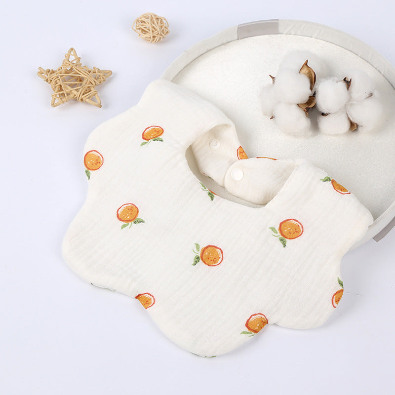 Soft Cotton Six-Layer Baby Bib