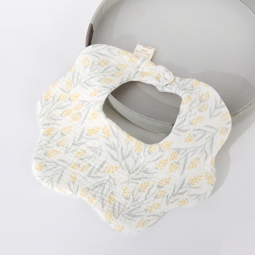 Soft Cotton Six-Layer Baby Bib