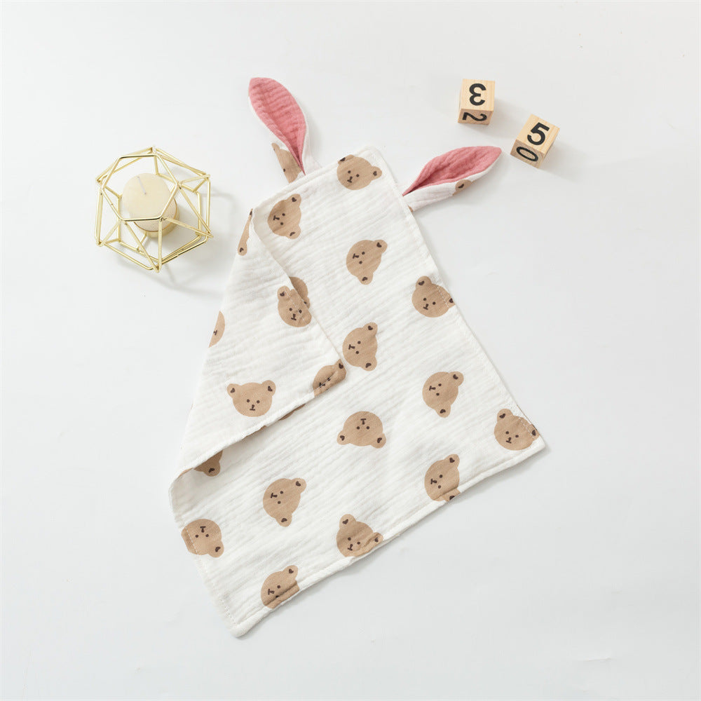 Baby rabbit ears comfort towel