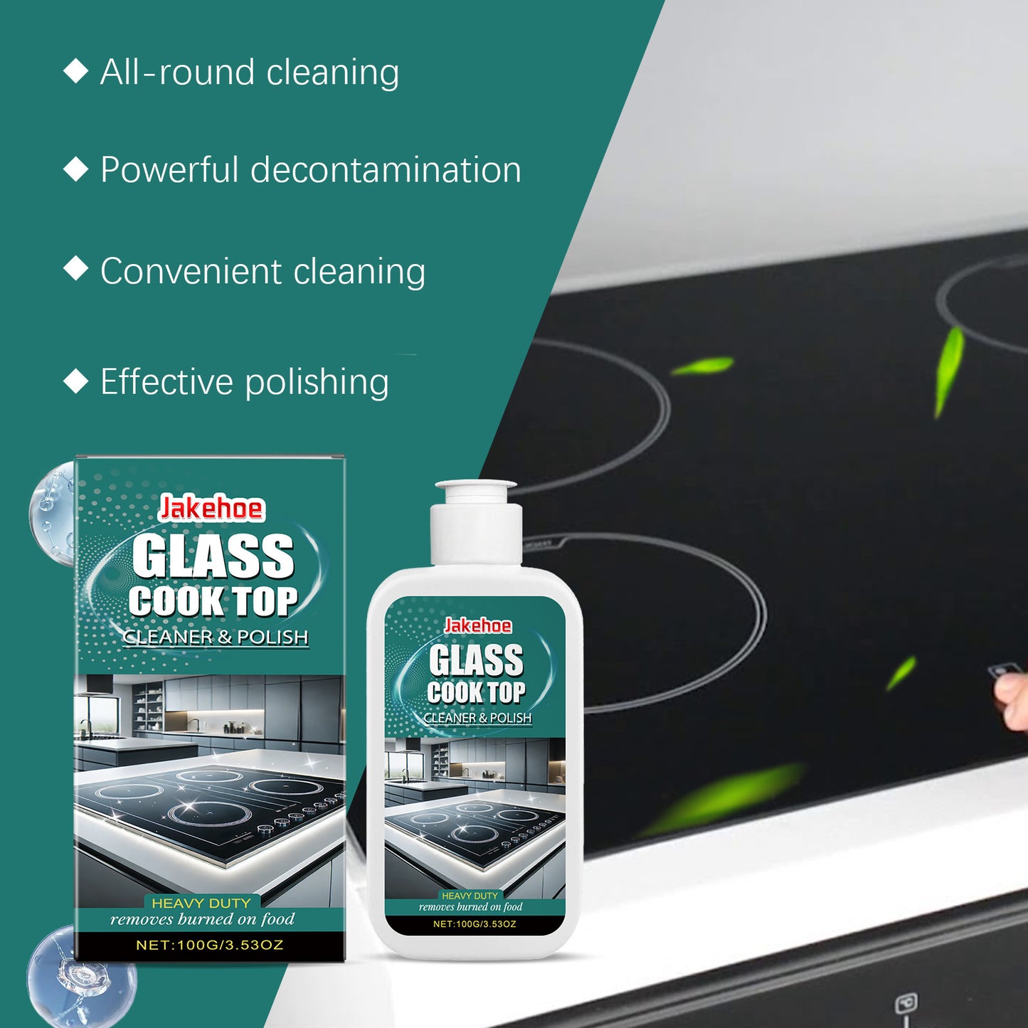 JAKEHOE Glass Stove Cleaner & Polisher