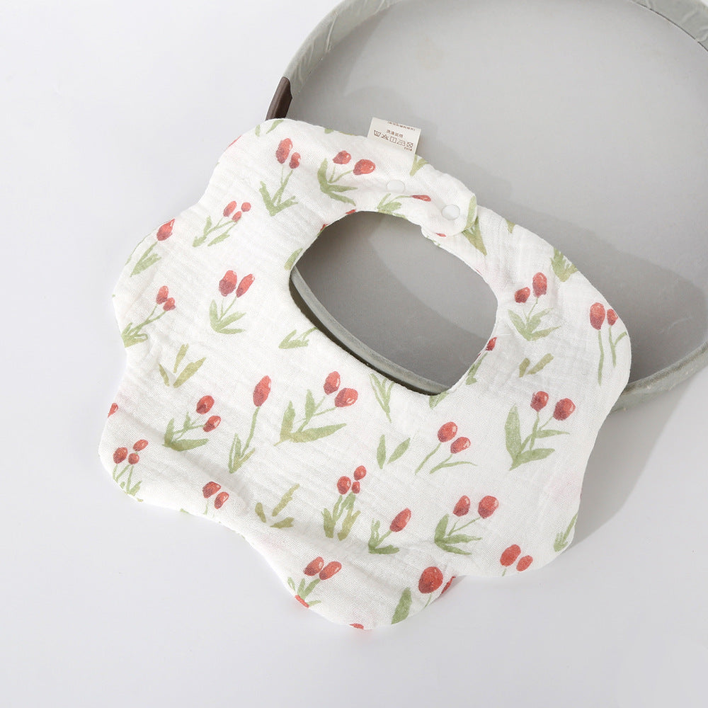 Soft Cotton Six-Layer Baby Bib
