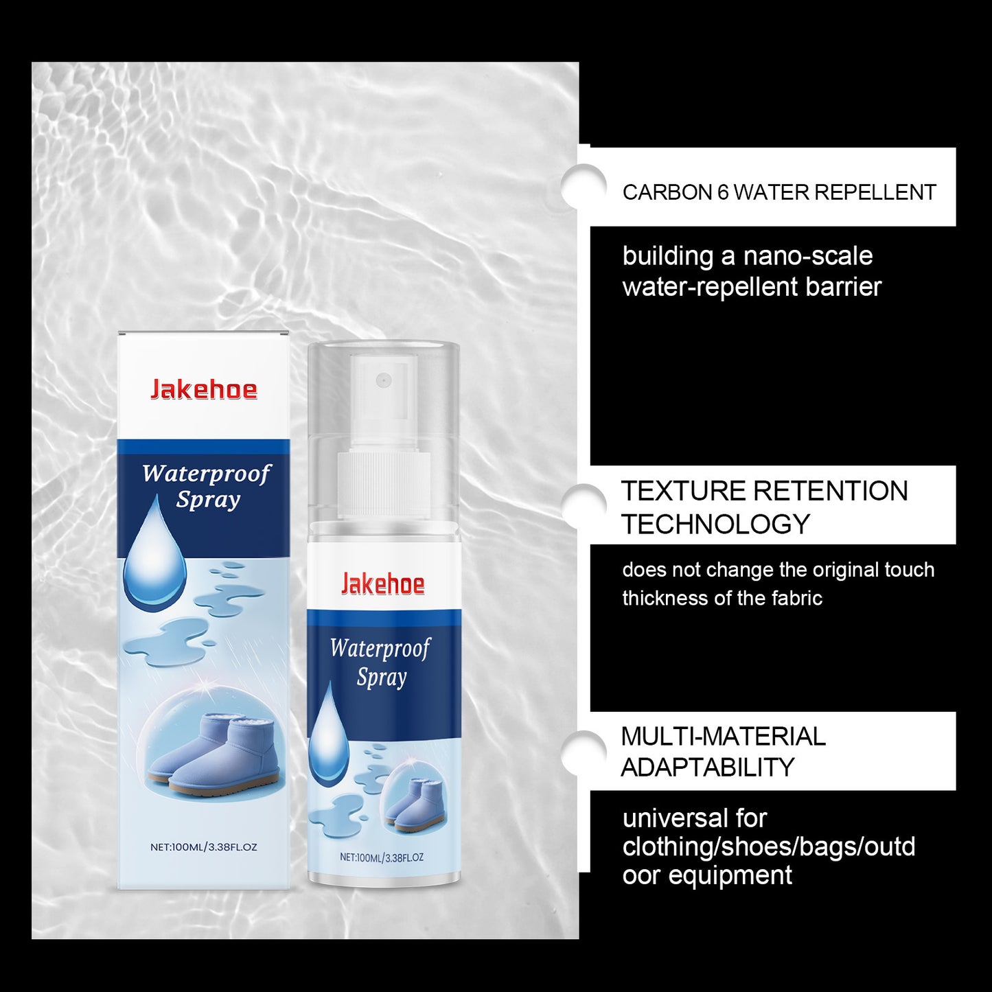 JAKEHOE waterproof and antifouling spray