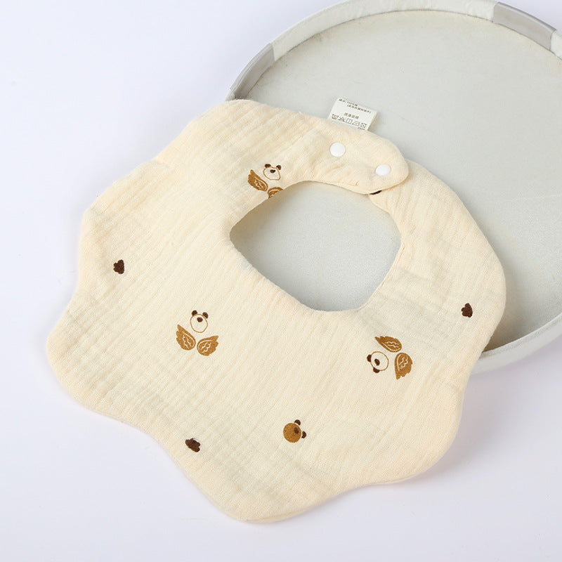 Soft Cotton Six-Layer Baby Bib