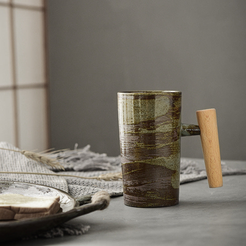 Japanese style stoneware mug