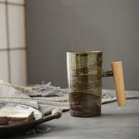 Japanese style stoneware mug