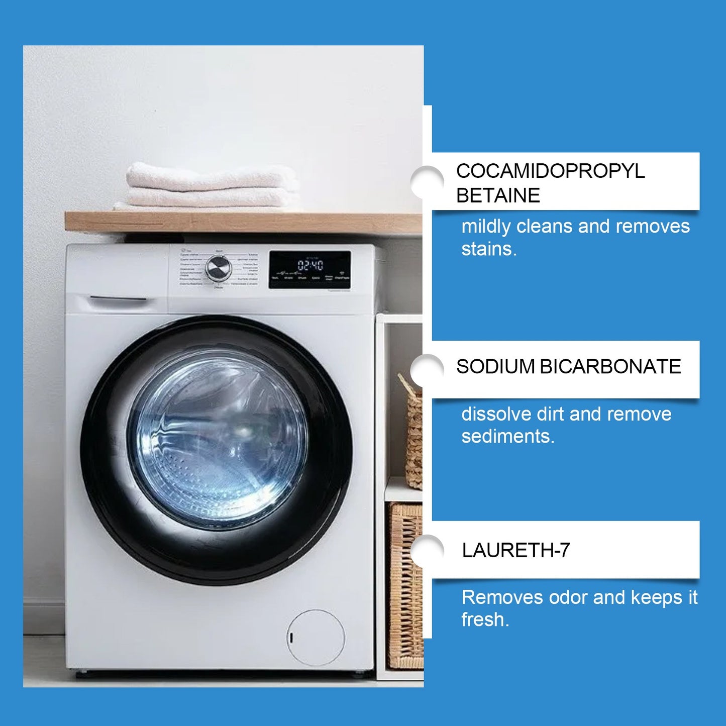 JAKEHOE Washing Machine Cleaning Powder