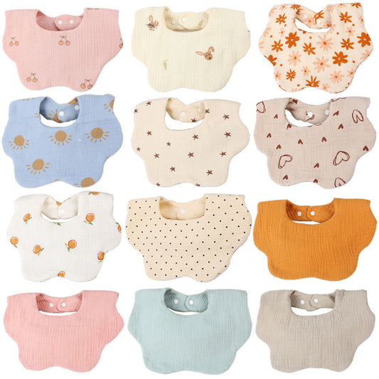 Soft Cotton Six-Layer Baby Bib