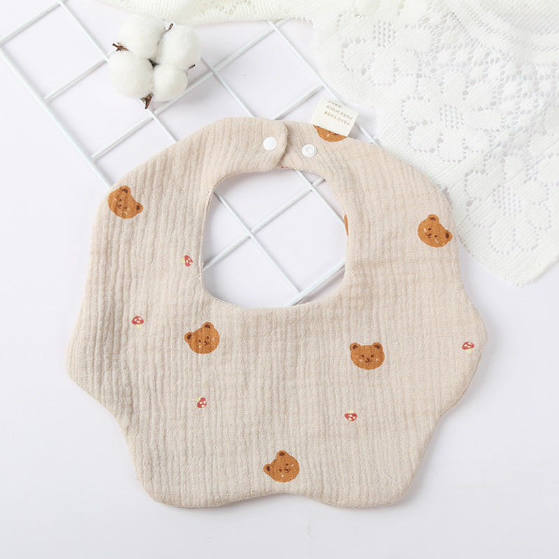 Soft Cotton Six-Layer Baby Bib