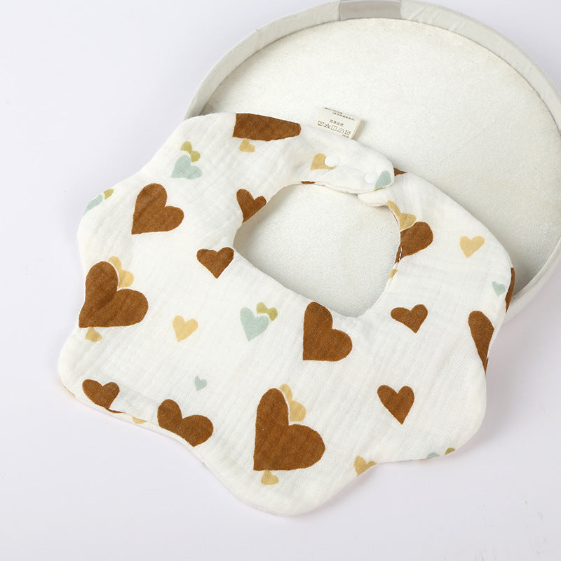 Soft Cotton Six-Layer Baby Bib