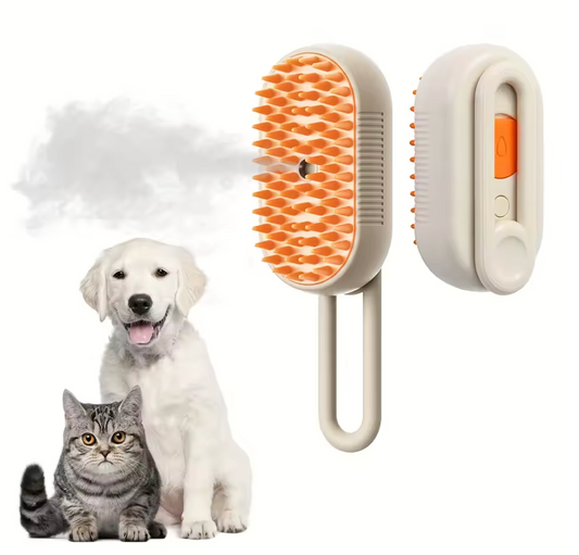 3-In-1 Rechargeable Steam Pet Brush