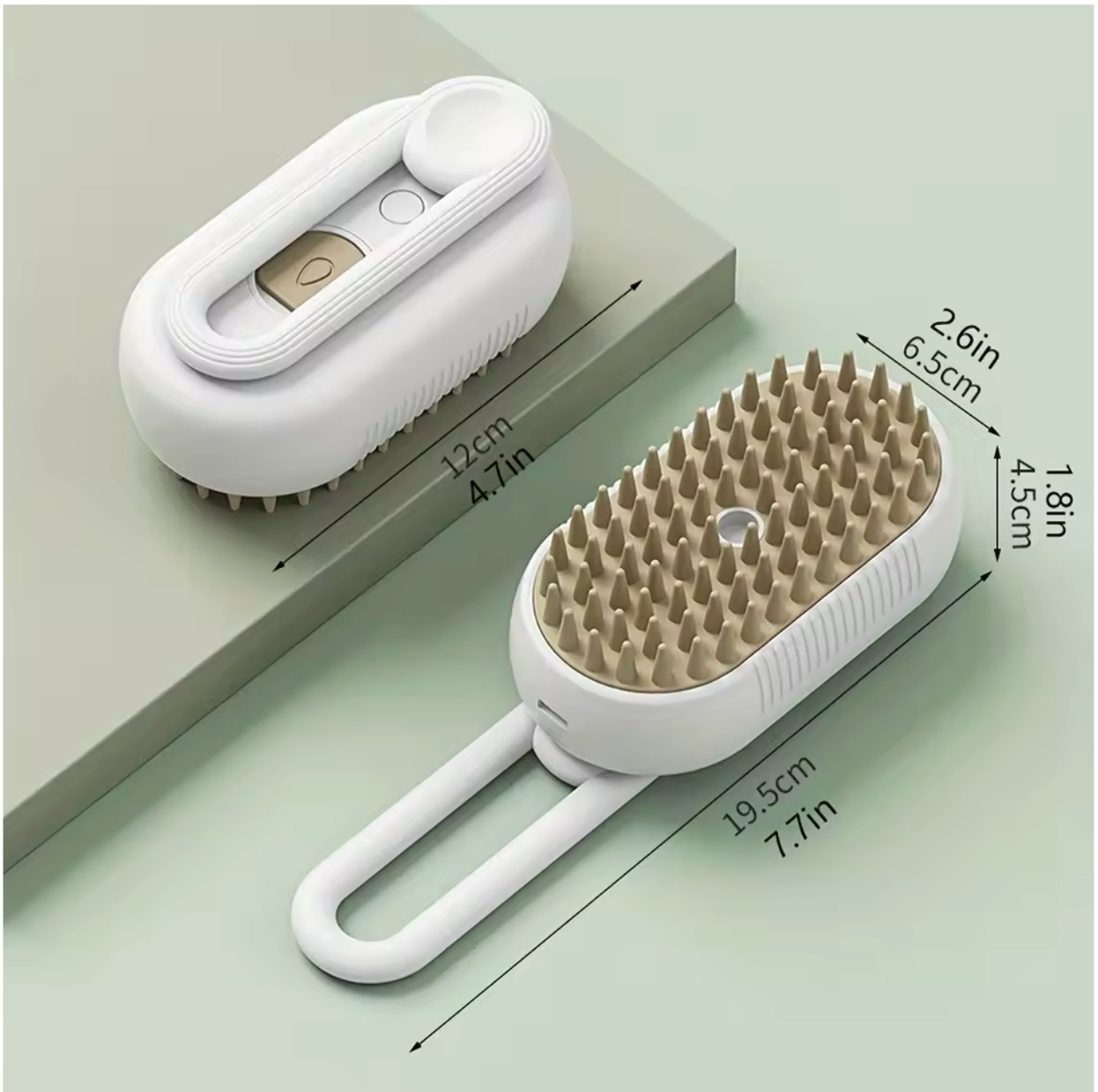 3-In-1 Rechargeable Steam Pet Brush